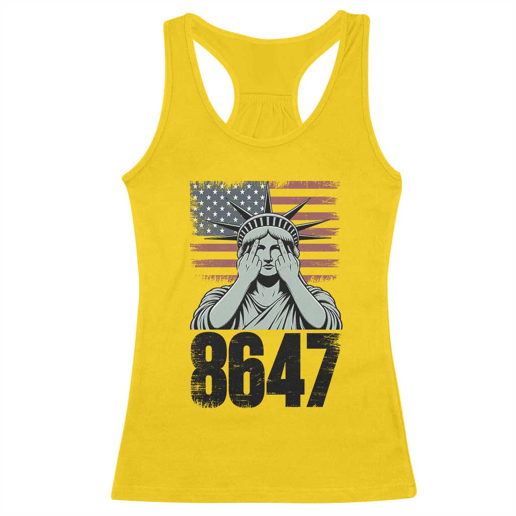 8647 Statue Of Liberty Racerback Tank Top Political Satire Protest Poster Graphic TS12 Daisy Print Your Wear