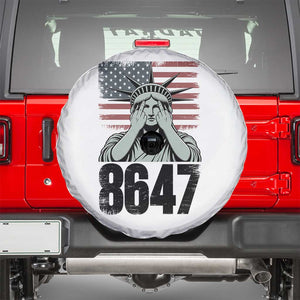 8647 Statue Of Liberty Spare Tire Cover Political Satire Protest Poster Graphic TS12 White Print Your Wear