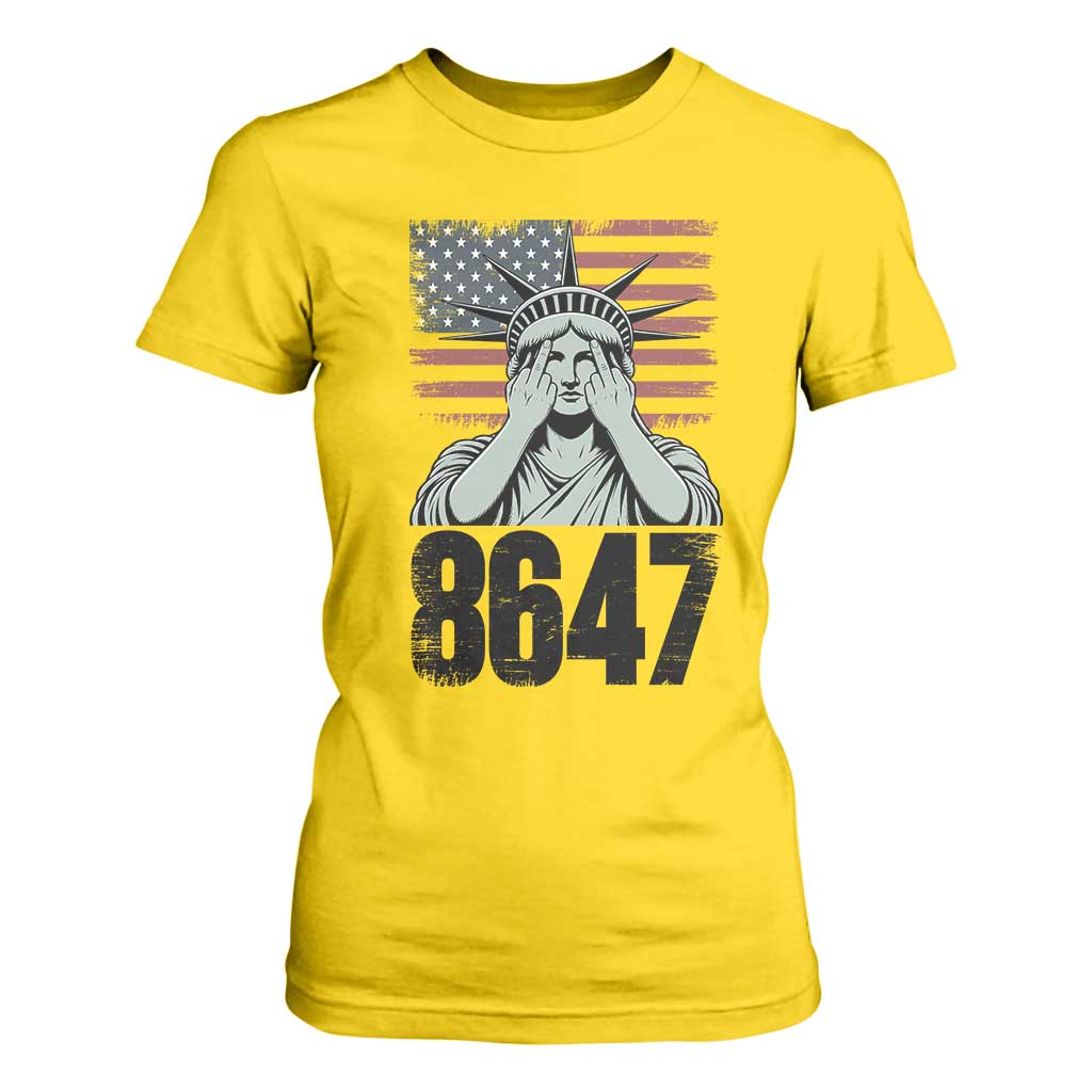 8647 Statue Of Liberty T Shirt For Women Political Satire Protest Poster Graphic TS12 Daisy Print Your Wear