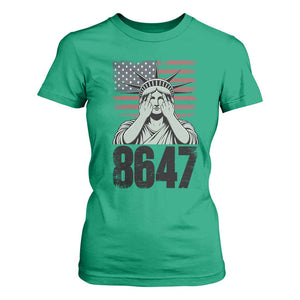8647 Statue Of Liberty T Shirt For Women Political Satire Protest Poster Graphic TS12 Irish Green Print Your Wear