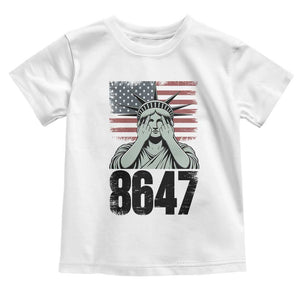 8647 Statue Of Liberty Toddler T Shirt Political Satire Protest Poster Graphic TS12 White Print Your Wear