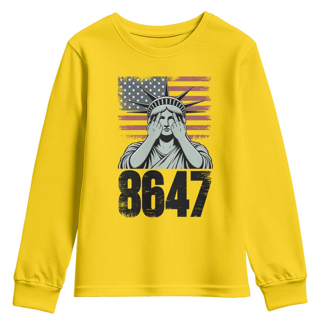 8647 Statue Of Liberty Youth Sweatshirt Political Satire Protest Poster Graphic TS12 Daisy Print Your Wear