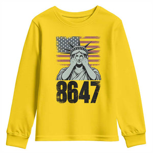 8647 Statue Of Liberty Youth Sweatshirt Political Satire Protest Poster Graphic TS12 Daisy Print Your Wear