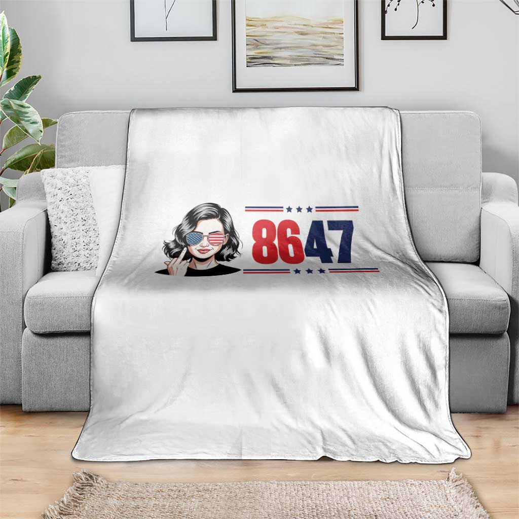 Political Activist 8647 Throw Blanket Freedom Satire Protest Graphic TS12 Print Your Wear