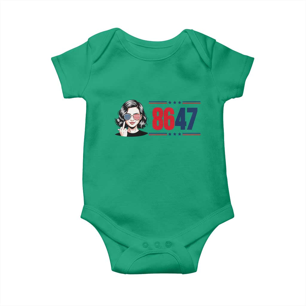 Political Activist 8647 Baby Onesie Freedom Satire Protest Graphic TS12 Irish Green Print Your Wear