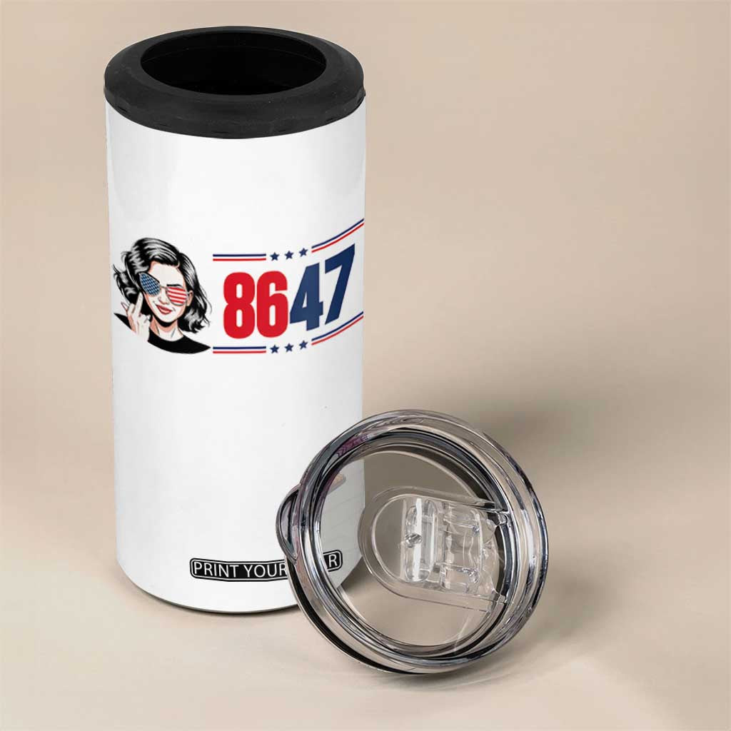 Political Activist 8647 4 in 1 Can Cooler Tumbler Freedom Satire Protest Graphic TS12 Print Your Wear