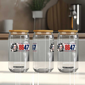 Political Activist 8647 Glass Can Freedom Satire Protest Graphic TS12 Print Your Wear
