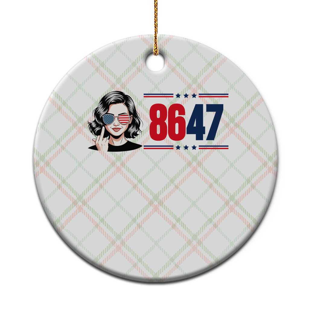 Political Activist 8647 Ceramic Ornament Freedom Satire Protest Graphic TS12 1pc Christmas Plaid Print Your Wear