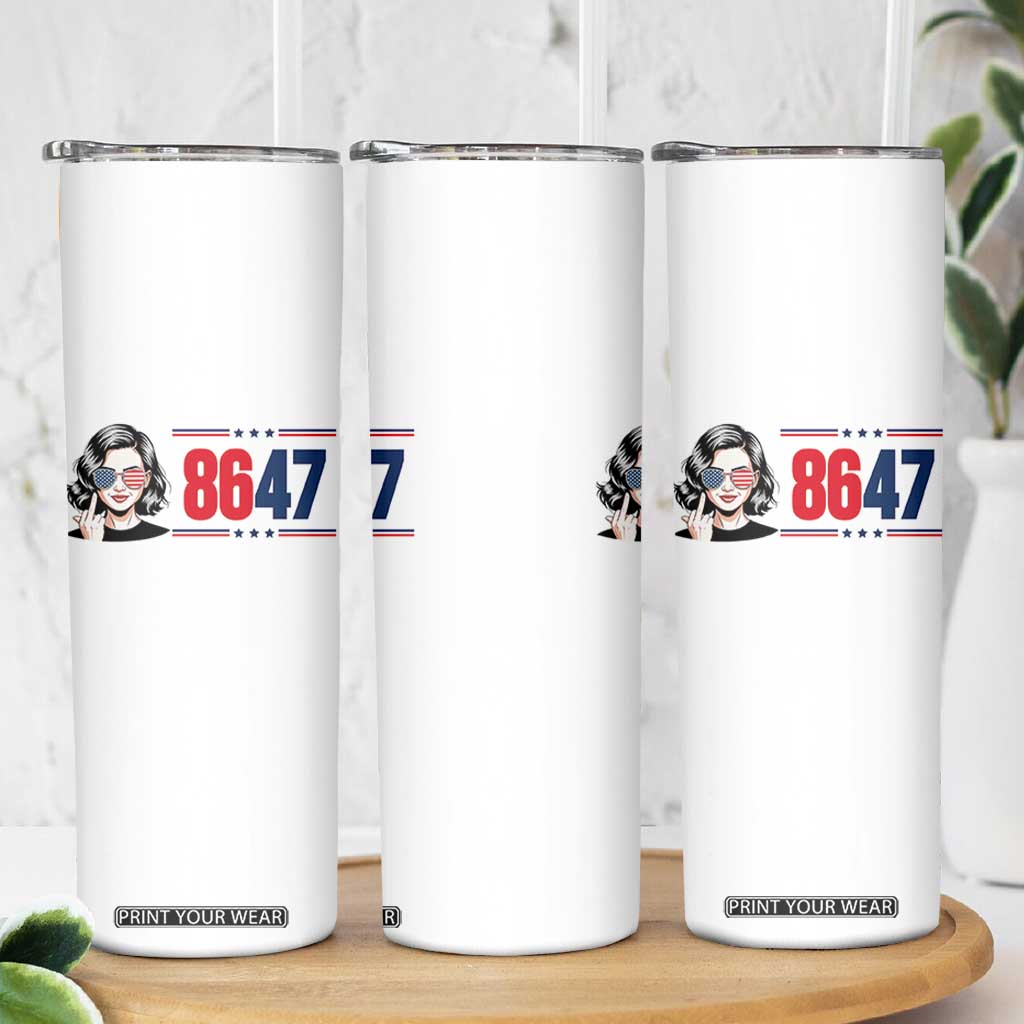 Political Activist 8647 Skinny Tumbler Freedom Satire Protest Graphic TS12 Print Your Wear