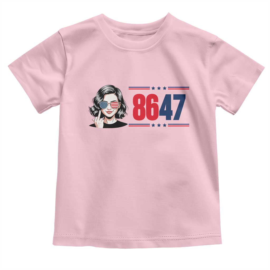 Political Activist 8647 Toddler T Shirt Freedom Satire Protest Graphic TS12 Light Pink Print Your Wear