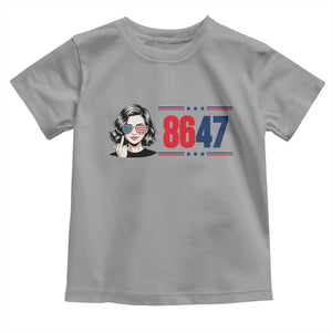 Political Activist 8647 Toddler T Shirt Freedom Satire Protest Graphic TS12 Sport Gray Print Your Wear
