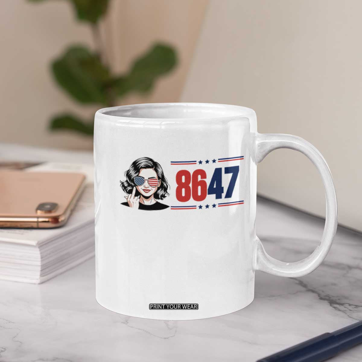 Political Activist 8647 Coffee Mug Freedom Satire Protest Graphic TS12 Print Your Wear