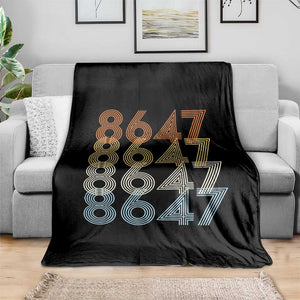 Retro Vintage 8647 Throw Blanket Freedom Protest Stripe Graphic TS12 Print Your Wear