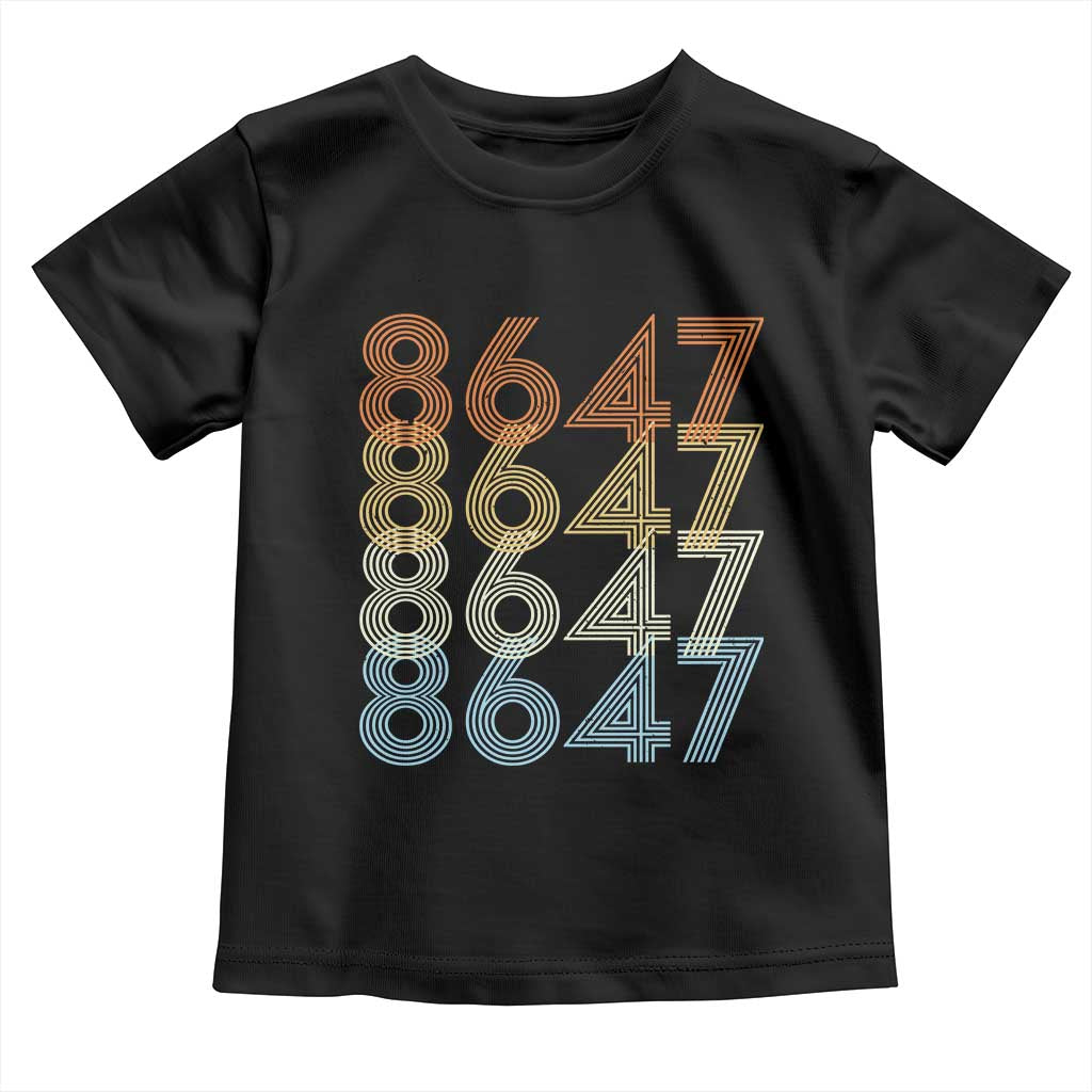 Retro Vintage 8647 Toddler T Shirt Freedom Protest Stripe Graphic TS12 Black Print Your Wear