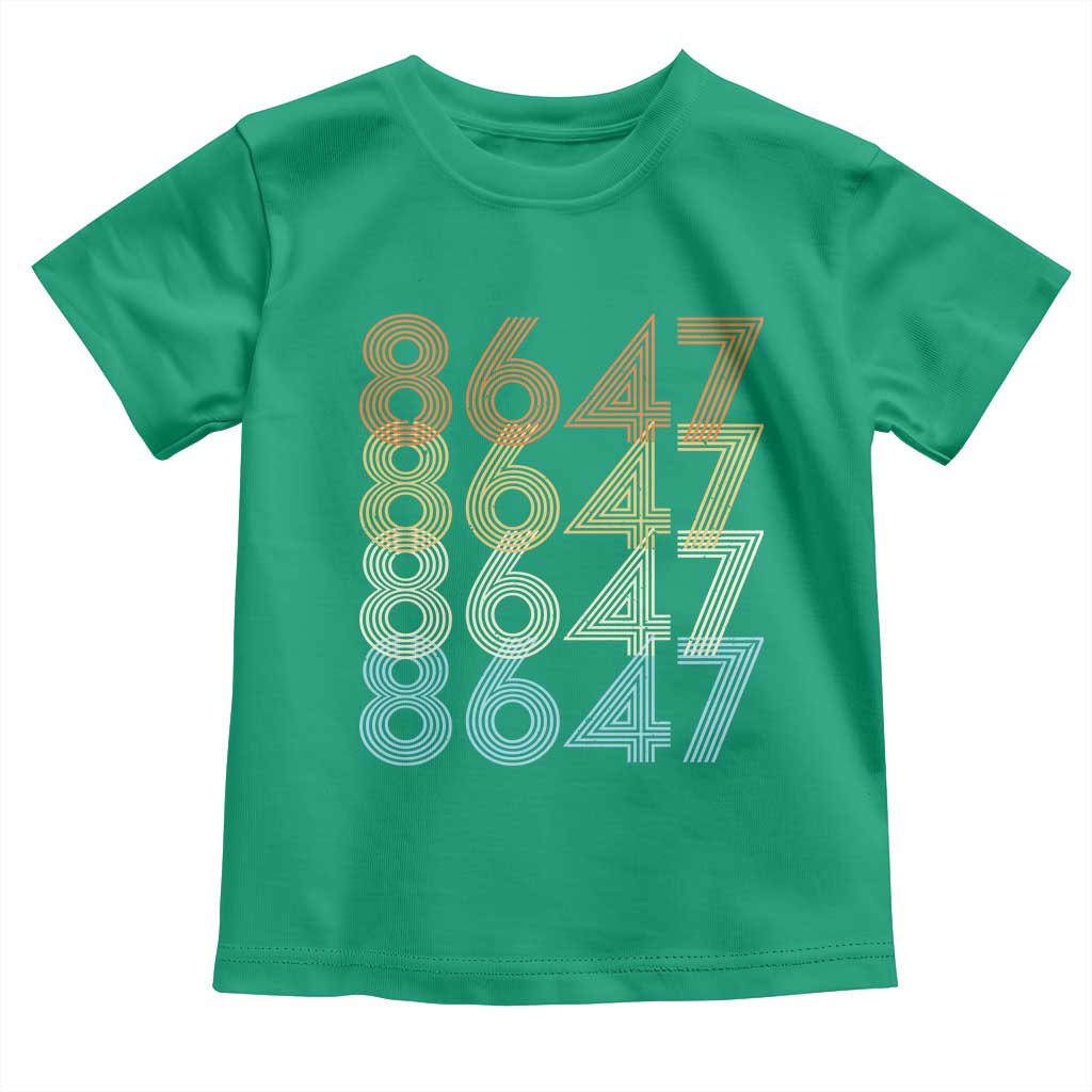 Retro Vintage 8647 Toddler T Shirt Freedom Protest Stripe Graphic TS12 Irish Green Print Your Wear