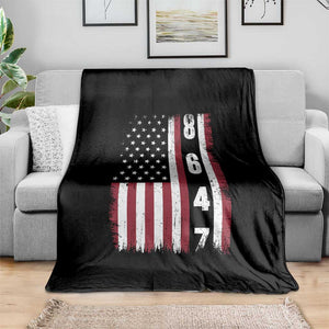 8647 Vintage US Flag Throw Blanket Political Expression Apparel For Democrats TS12 Print Your Wear