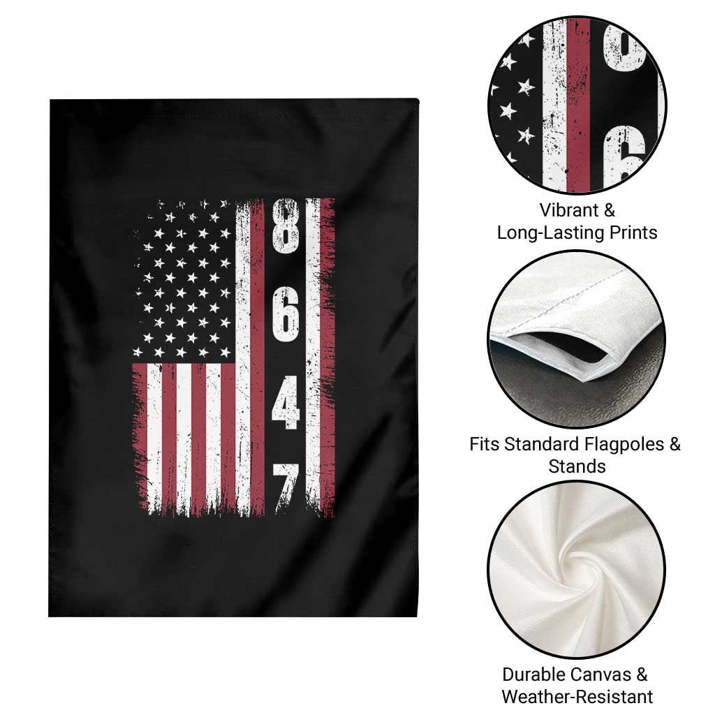 8647 Vintage US Flag Garden Flag Political Expression Apparel For Democrats TS12 Print Your Wear