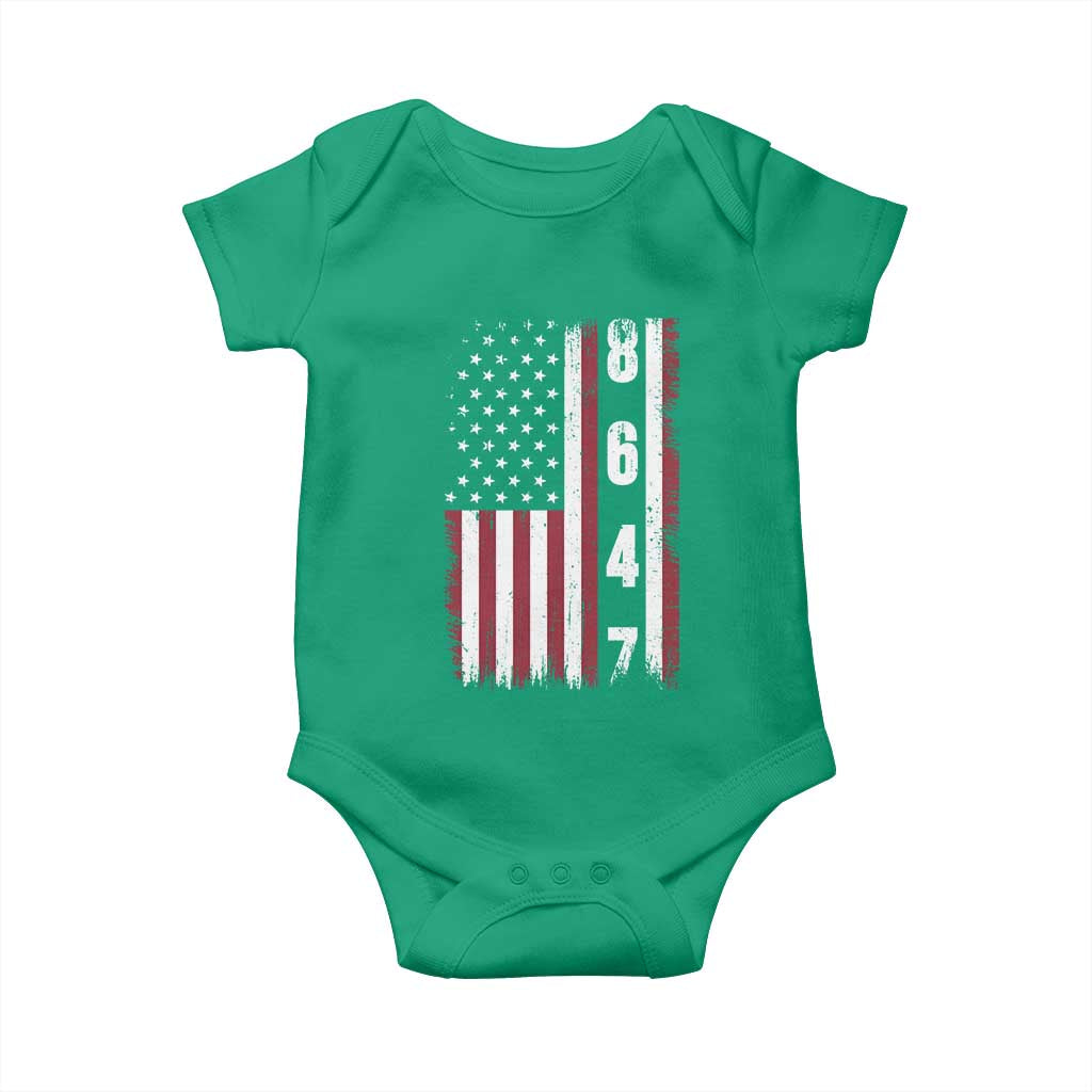 8647 Vintage US Flag Baby Onesie Political Expression Apparel For Democrats TS12 Irish Green Print Your Wear