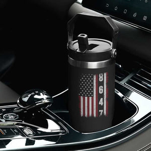 8647 Vintage US Flag Flip Straw Tumbler Political Expression Apparel For Democrats TS12 Print Your Wear