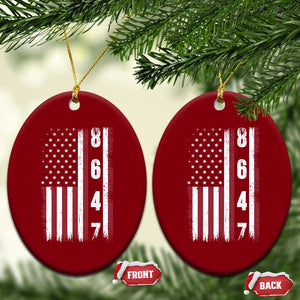 8647 Vintage US Flag Ceramic Ornament Political Expression Apparel For Democrats TS12 Print Your Wear