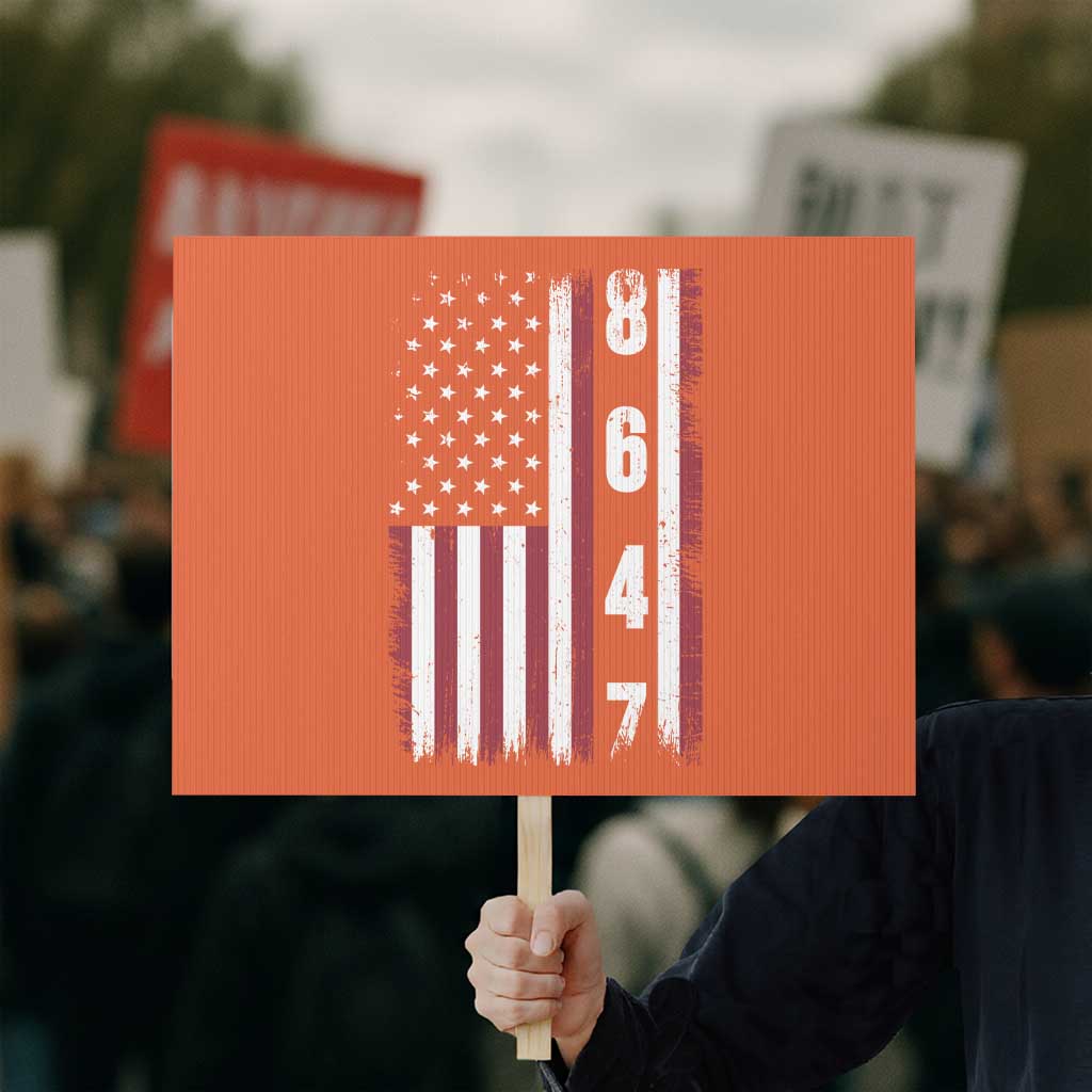 8647 Vintage US Flag Protest Sign Political Expression Apparel For Democrats TS12 Horizontal 18
