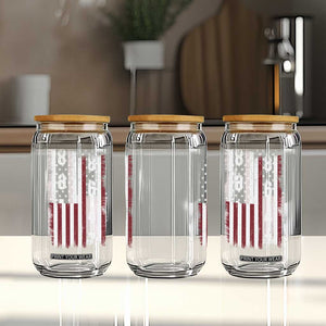 8647 Vintage US Flag Glass Can Political Expression Apparel For Democrats TS12 Print Your Wear