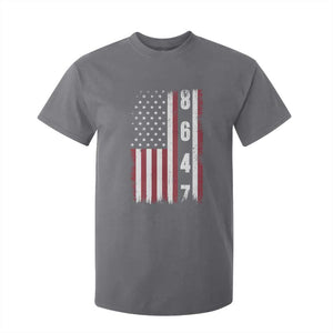 8647 Vintage US Flag T Shirt For Kid Political Expression Apparel For Democrats TS12 Charcoal Print Your Wear