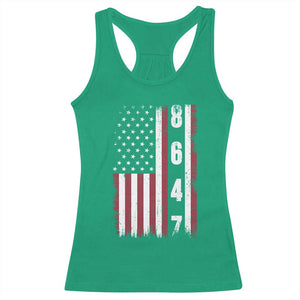 8647 Vintage US Flag Racerback Tank Top Political Expression Apparel For Democrats TS12 Irish Green Print Your Wear