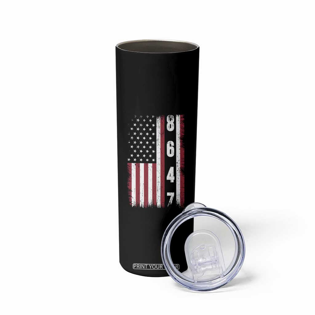 8647 Vintage US Flag Skinny Tumbler Political Expression Apparel For Democrats TS12 Print Your Wear
