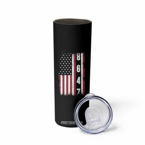 8647 Vintage US Flag Skinny Tumbler Political Expression Apparel For Democrats TS12 Print Your Wear