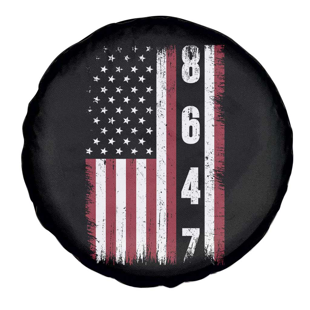 8647 Vintage US Flag Spare Tire Cover Political Expression Apparel For Democrats TS12 Print Your Wear