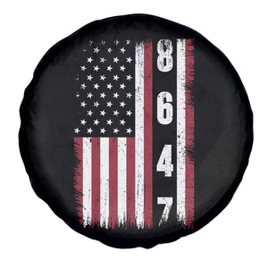 8647 Vintage US Flag Spare Tire Cover Political Expression Apparel For Democrats TS12 Print Your Wear