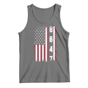 8647 Vintage US Flag Tank Top Political Expression Apparel For Democrats TS12 Black Heather Print Your Wear