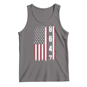 8647 Vintage US Flag Tank Top Political Expression Apparel For Democrats TS12 Deep Heather Print Your Wear