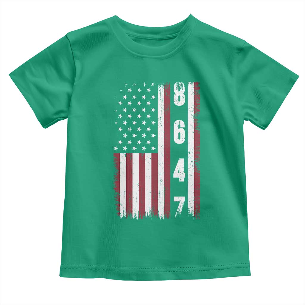 8647 Vintage US Flag Toddler T Shirt Political Expression Apparel For Democrats TS12 Irish Green Print Your Wear