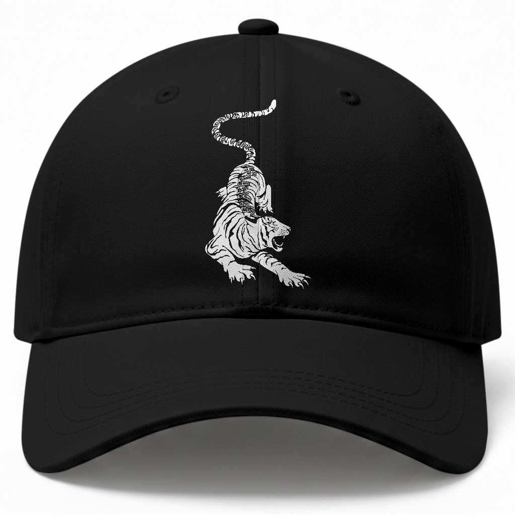 Fierce Anti Trump Tiger Graphic Baseball Cap No Kings No Fascists 8647 TS12 Print Your Wear