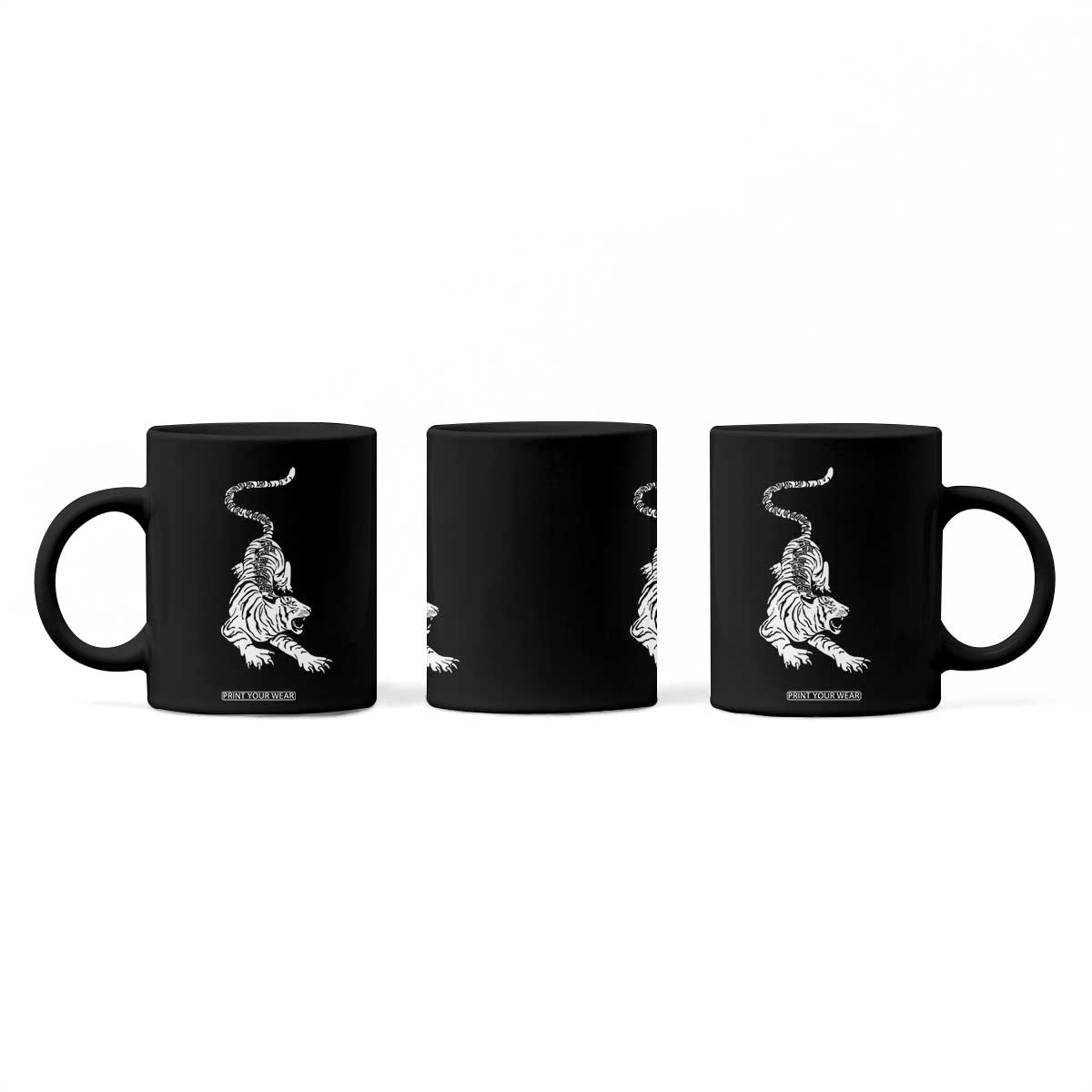 Fierce Anti Trump Tiger Graphic Coffee Mug No Kings No Fascists 8647 TS12 Print Your Wear