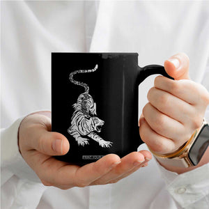 Fierce Anti Trump Tiger Graphic Coffee Mug No Kings No Fascists 8647 TS12 Print Your Wear