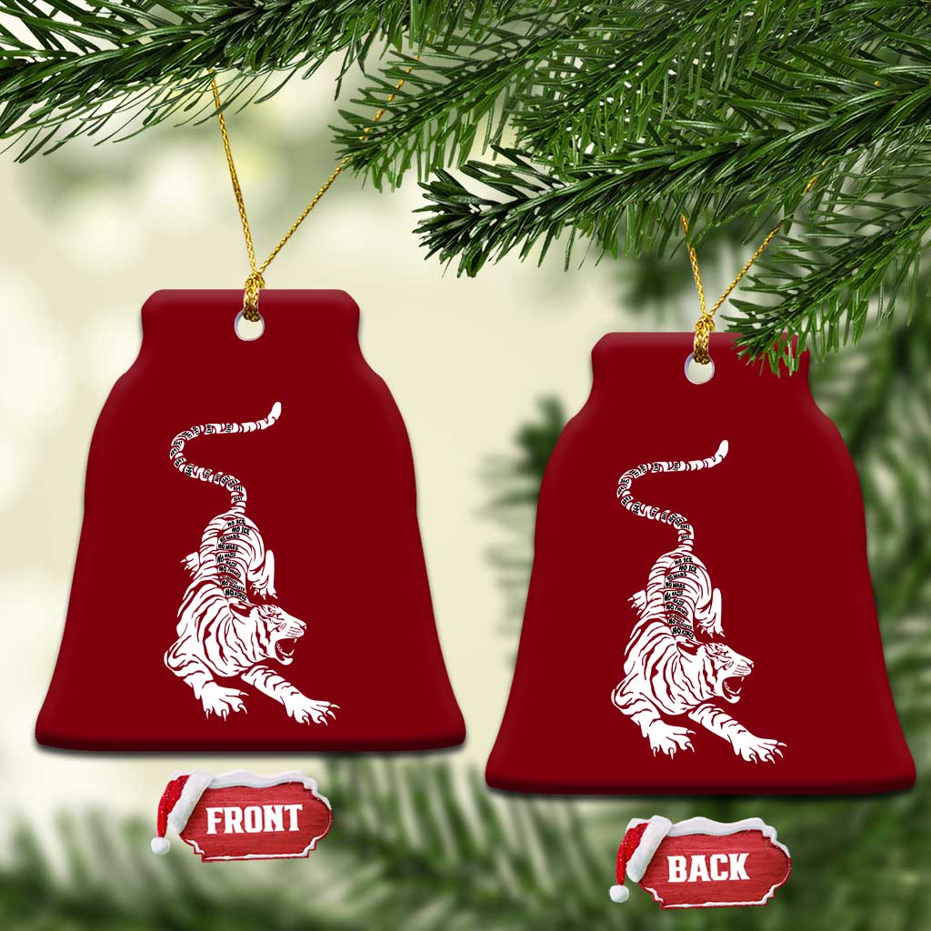 Fierce Anti Trump Tiger Graphic Ceramic Ornament No Kings No Fascists 8647 TS12 Print Your Wear