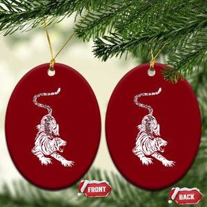 Fierce Anti Trump Tiger Graphic Ceramic Ornament No Kings No Fascists 8647 TS12 Print Your Wear