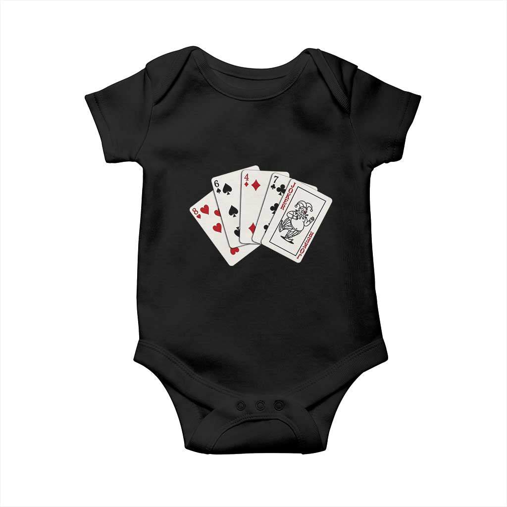 8647 Protest Playing Cards Baby Onesie Liberal Activist Anti Trump Graphic TS12 Black Print Your Wear