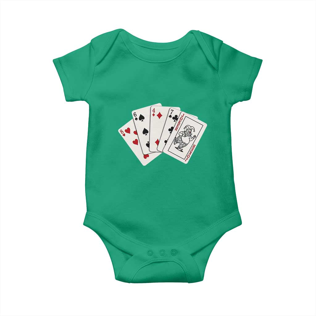 8647 Protest Playing Cards Baby Onesie Liberal Activist Anti Trump Graphic TS12 Irish Green Print Your Wear