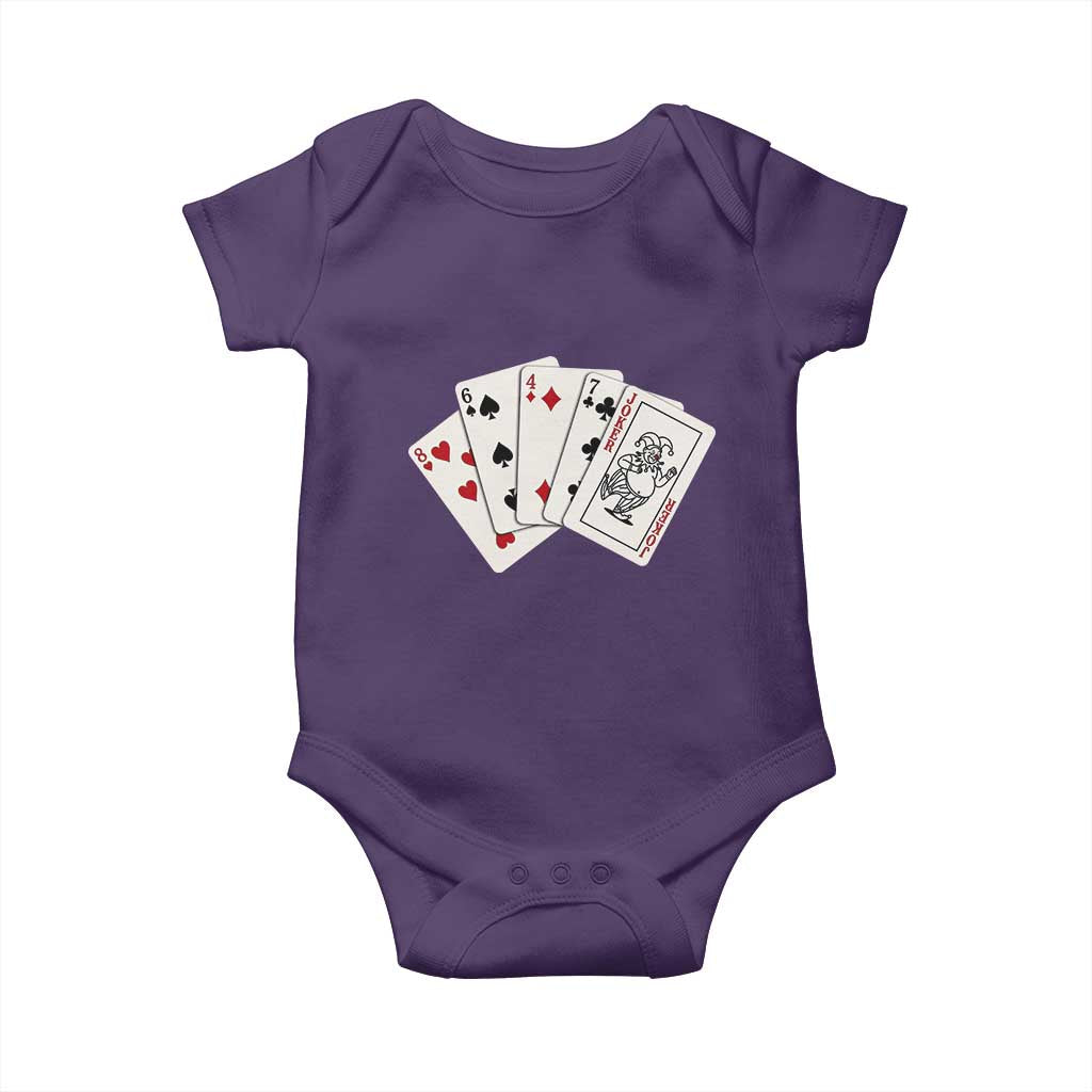 8647 Protest Playing Cards Baby Onesie Liberal Activist Anti Trump Graphic TS12 Purple Print Your Wear