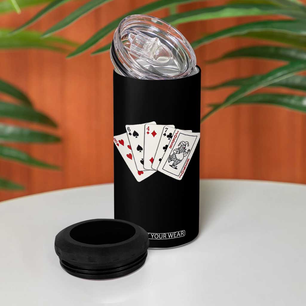 8647 Protest Playing Cards 4 in 1 Can Cooler Tumbler Liberal Activist Anti Trump Graphic TS12 Print Your Wear