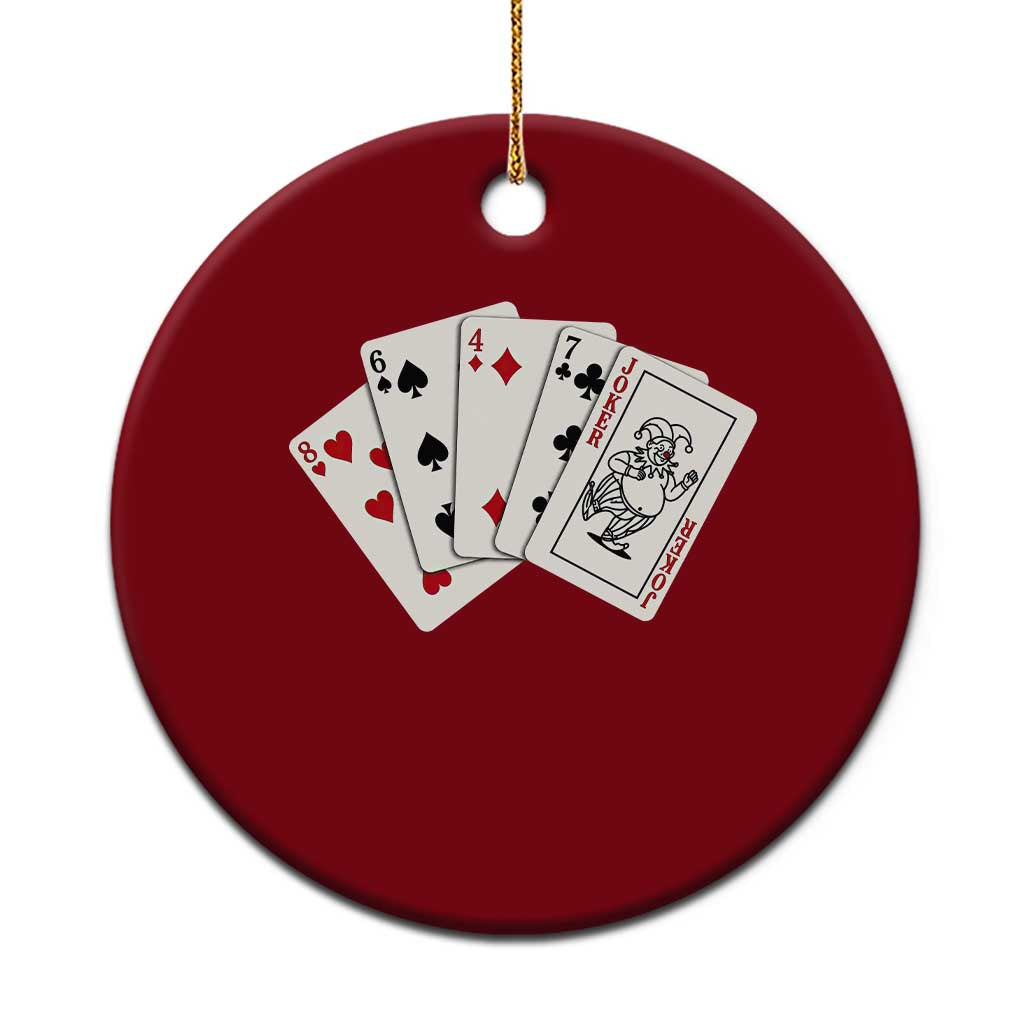 8647 Protest Playing Cards Ceramic Ornament Liberal Activist Anti Trump Graphic TS12 1pc Red Print Your Wear