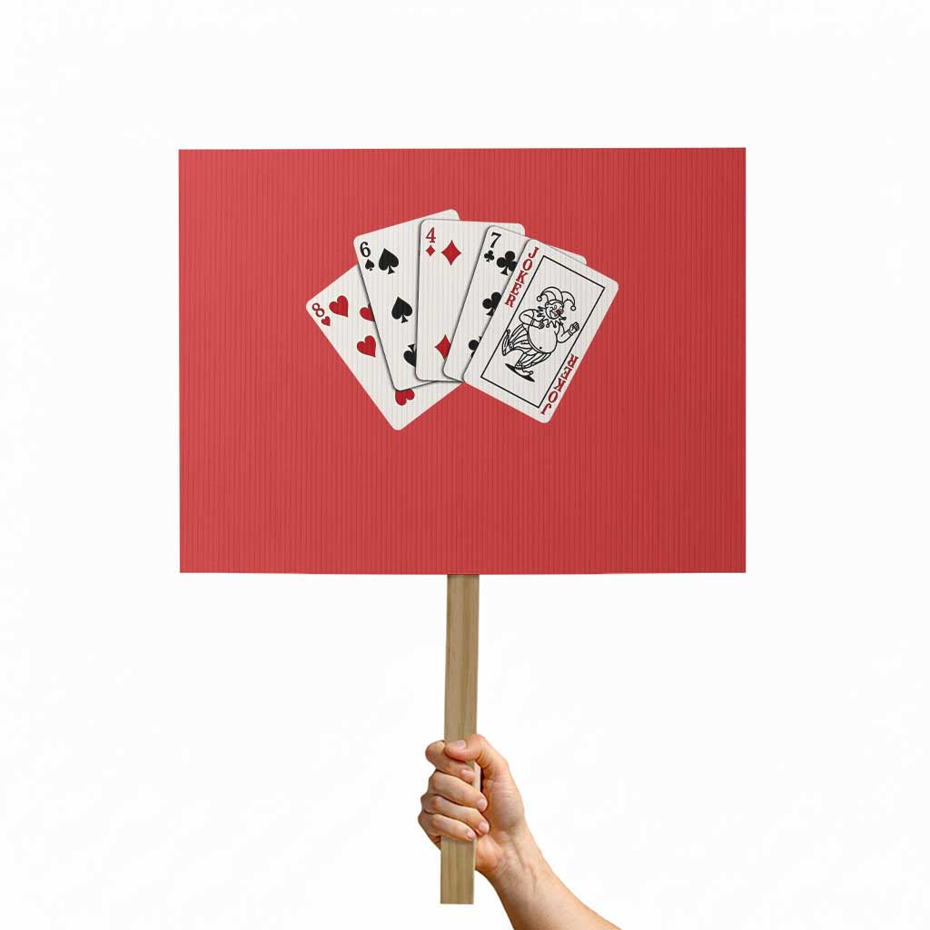 8647 Protest Playing Cards Protest Sign Liberal Activist Anti Trump Graphic TS12 Horizontal 18