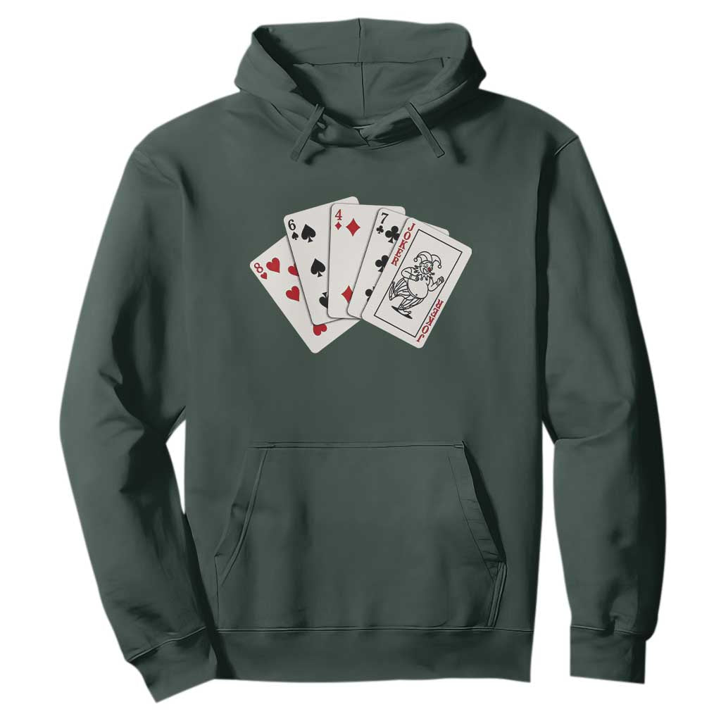 8647 Protest Playing Cards Hoodie Liberal Activist Anti Trump Graphic TS12 Dark Forest Green Print Your Wear