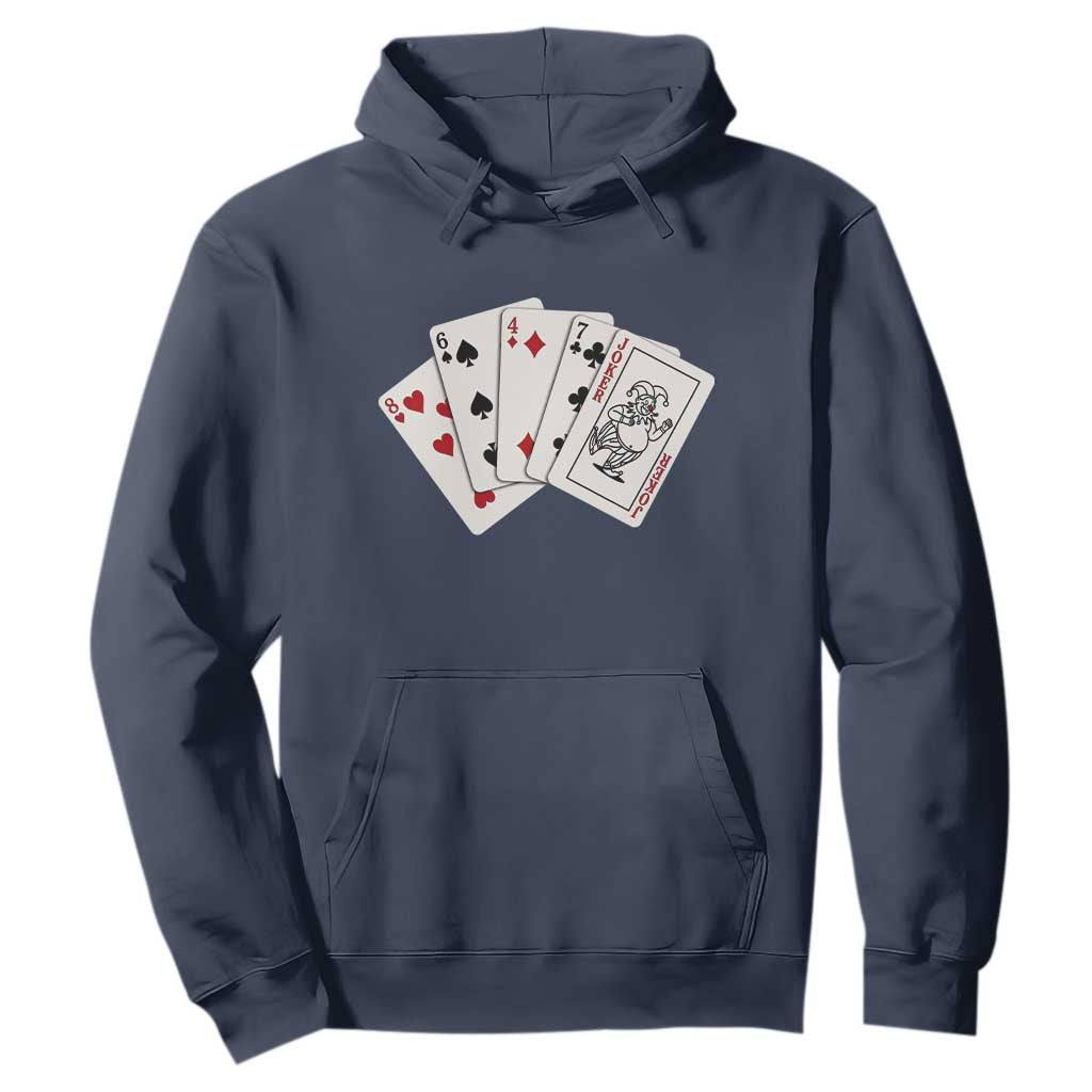 8647 Protest Playing Cards Hoodie Liberal Activist Anti Trump Graphic TS12 Navy Print Your Wear