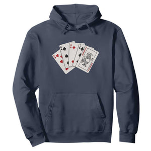 8647 Protest Playing Cards Hoodie Liberal Activist Anti Trump Graphic TS12 Navy Print Your Wear