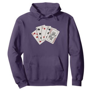 8647 Protest Playing Cards Hoodie Liberal Activist Anti Trump Graphic TS12 Purple Print Your Wear